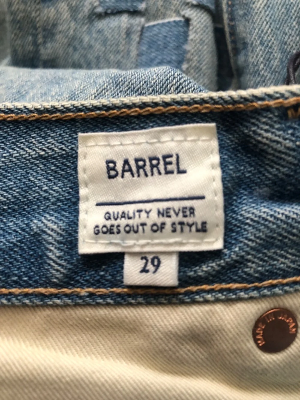 Levi's Premium Blue Label Barrel Jeans Size 29 NEW - Picture 11 of 15